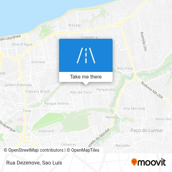Rua Dezenove map