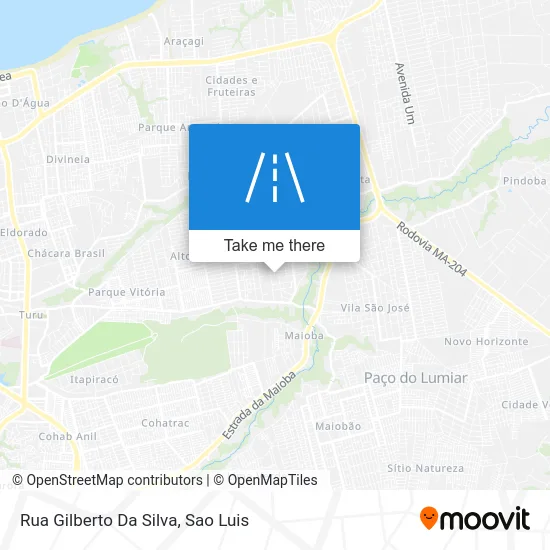 Rua Gilberto Da Silva map