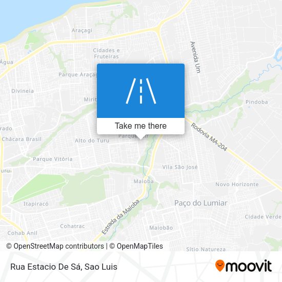 Rua Estacio De Sá map