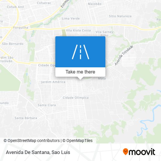 Mapa Avenida De Santana