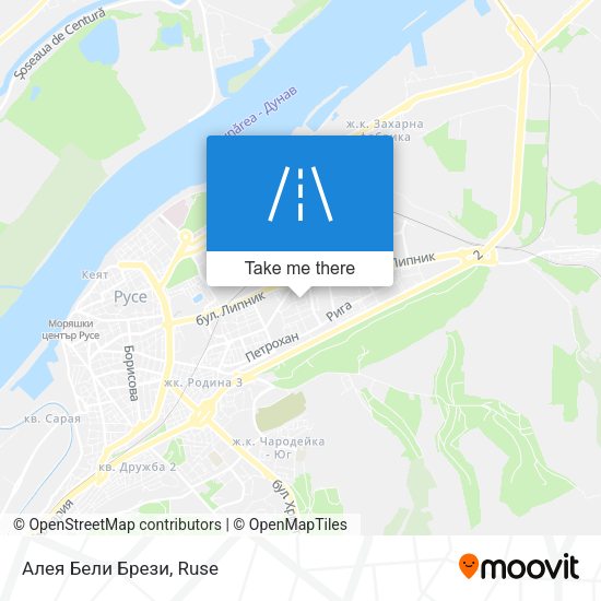 Алея Бели Брези map