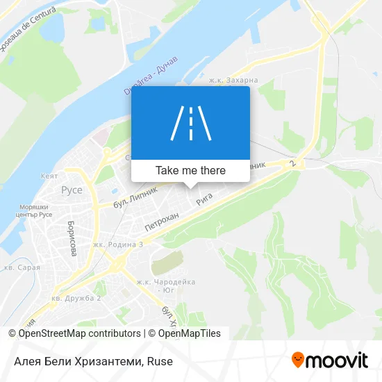 Карта Алея Бели Хризантеми
