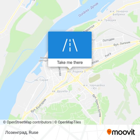 Лозенград map