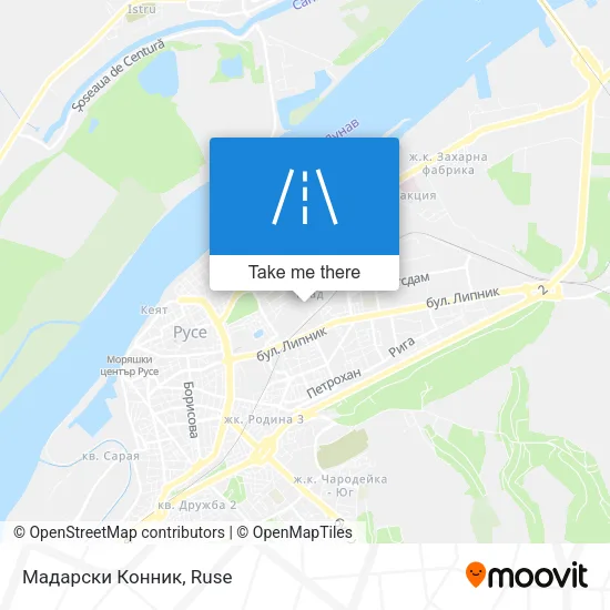 Карта Мадарски Конник