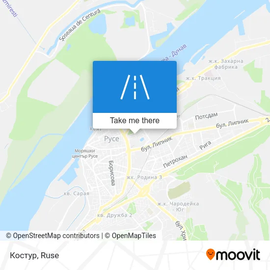 Карта Костур
