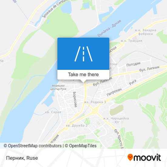 Перник map