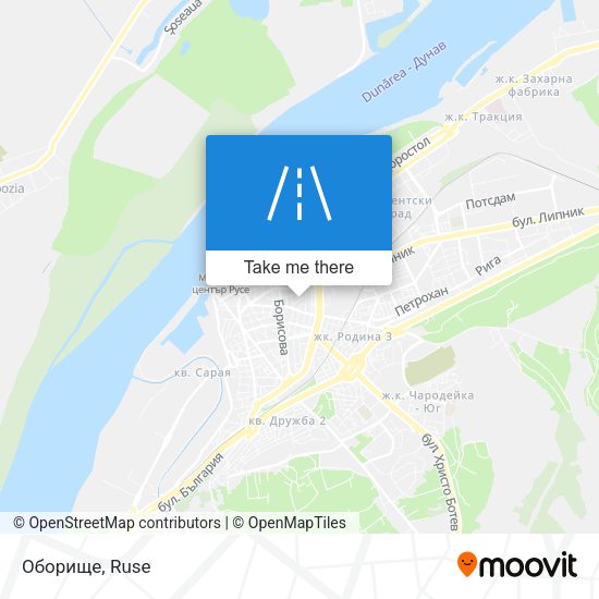 Оборище map