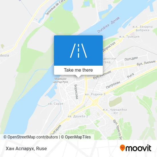Карта Хан Аспарух