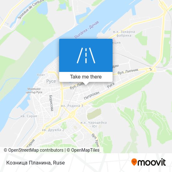 Козница Планина map
