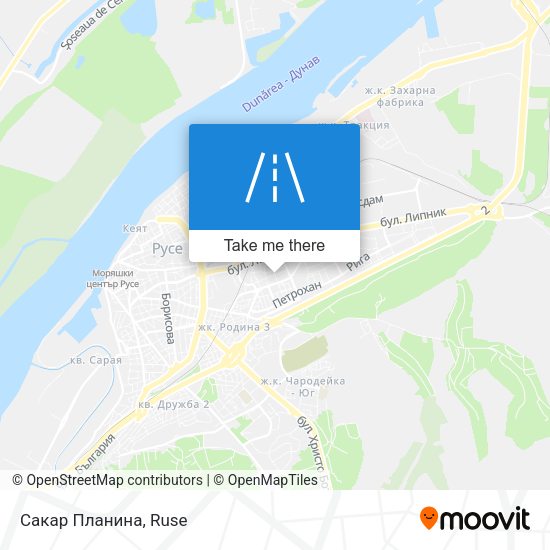 Карта Сакар Планина