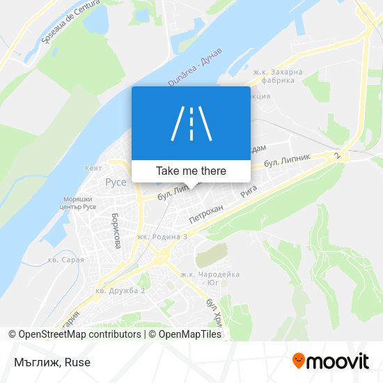 Мъглиж map