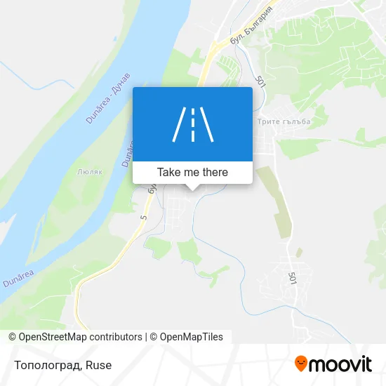 Карта Тополоград