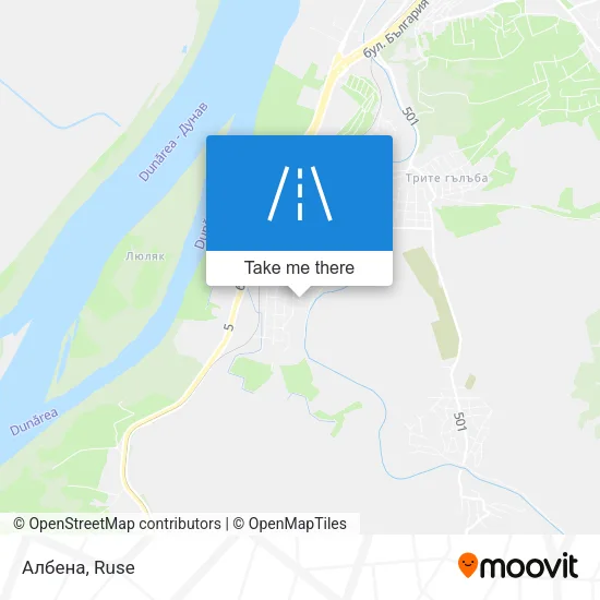 Карта Албена