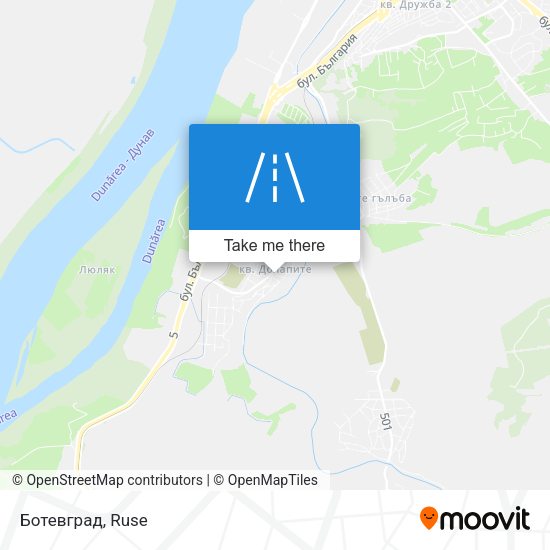 Ботевград map