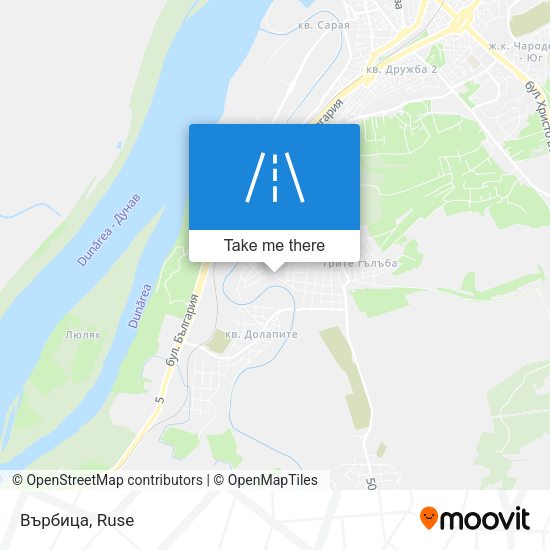 Върбица map