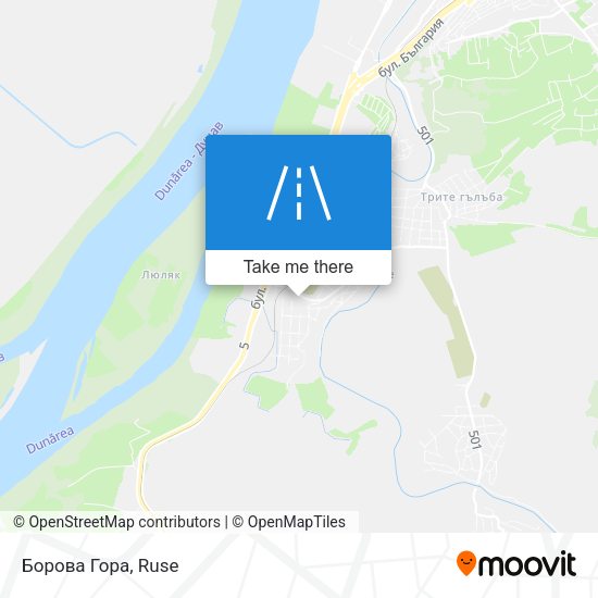 Карта Борова Гора