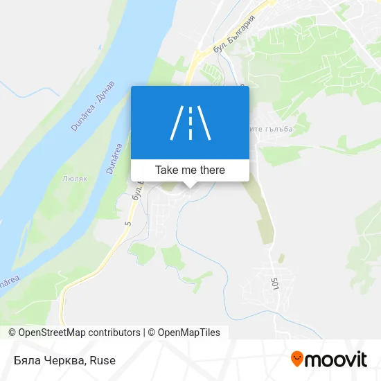 Бяла Черква map