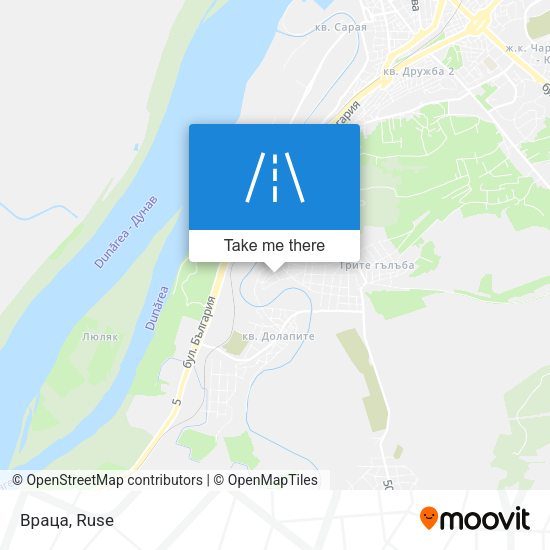 Враца map