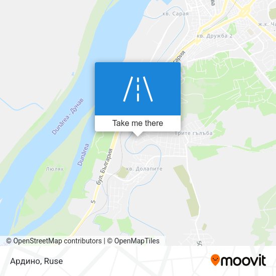 Ардино map