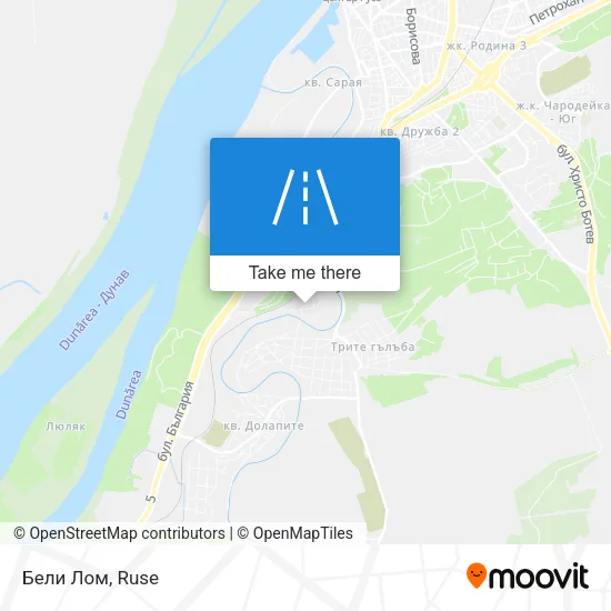 Карта Бели Лом