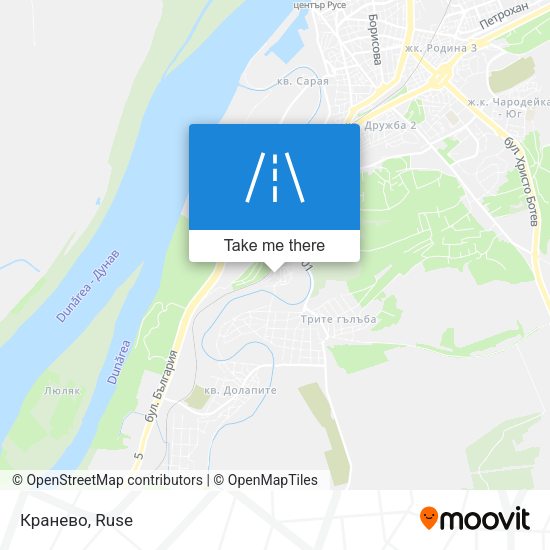 Кранево map