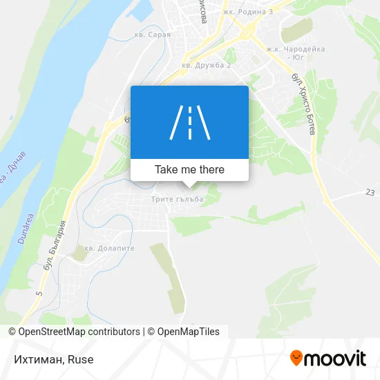 Карта Ихтиман