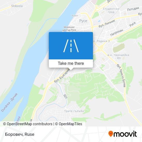Боровеч map