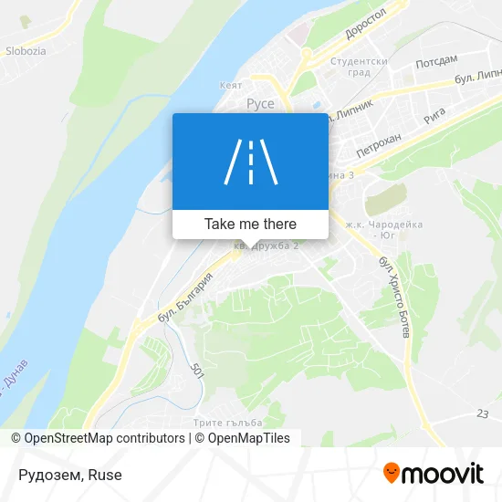Карта Рудозем