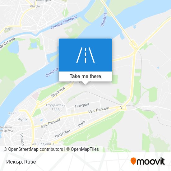 Искър map