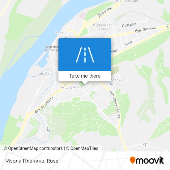 Карта Изола Планина