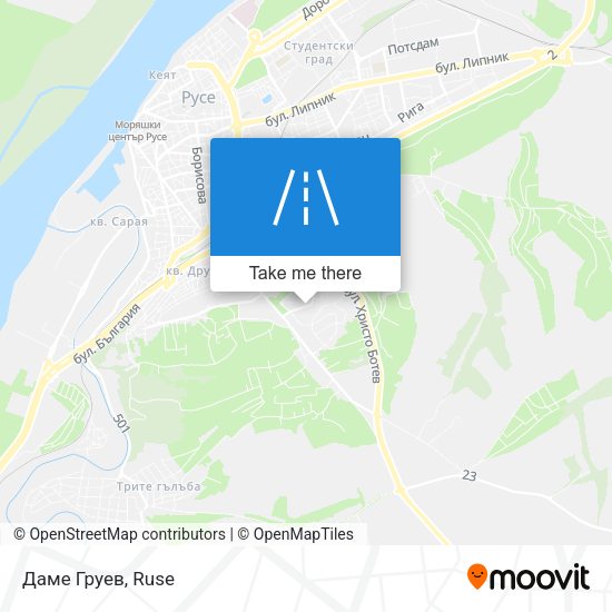 Даме Груев map