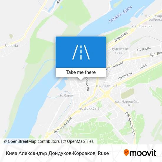 Карта Княз Александър Дондуков-Корсаков