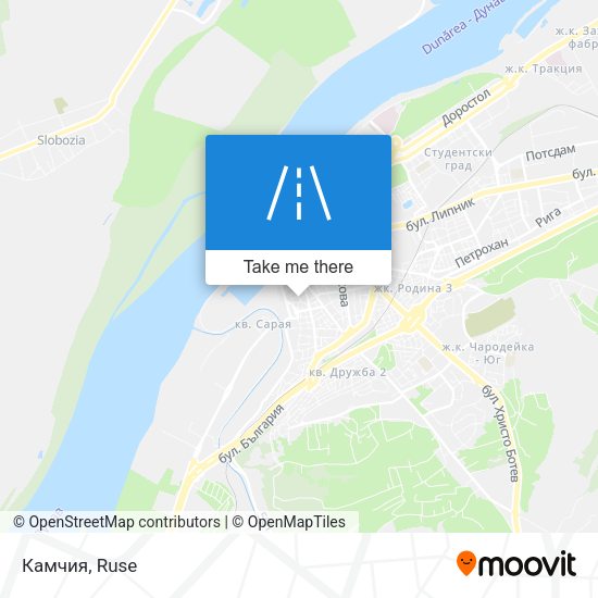 Камчия map