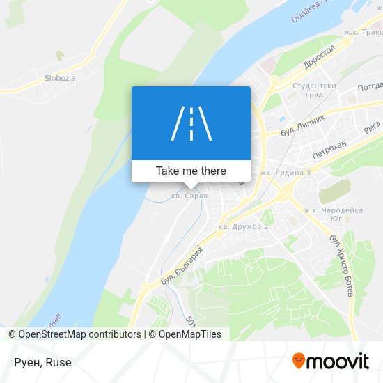 Руен map