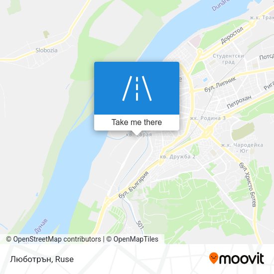 Люботрън map
