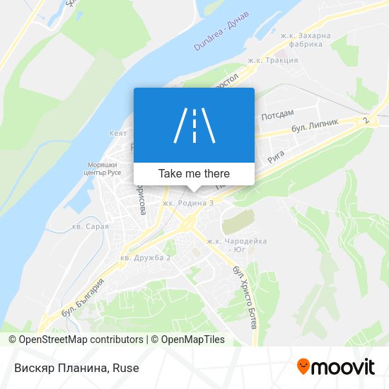 Карта Вискяр Планина