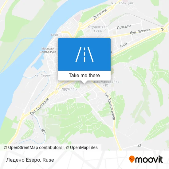 Карта Ледено Езеро