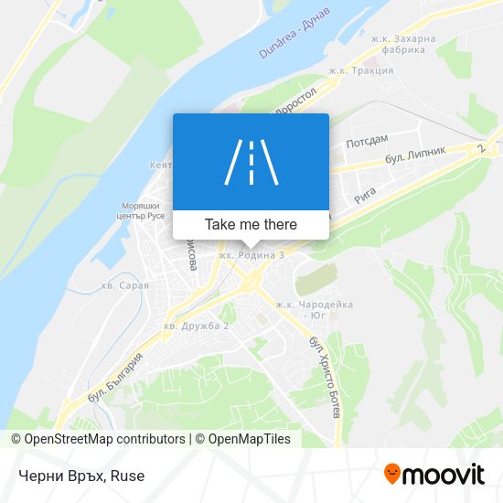 Карта Черни Връх