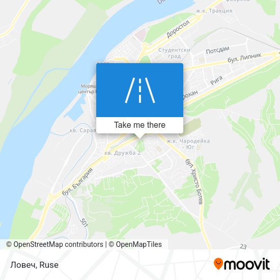 Ловеч map