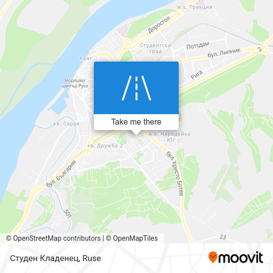 Студен Кладенец map