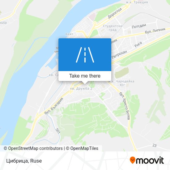 Цибрица map
