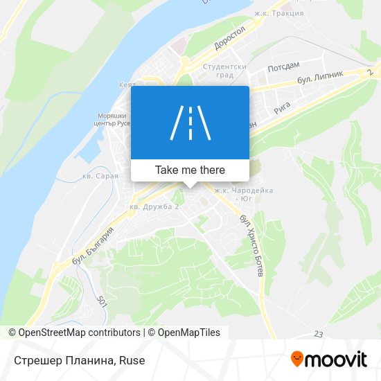 Стрешер Планина map