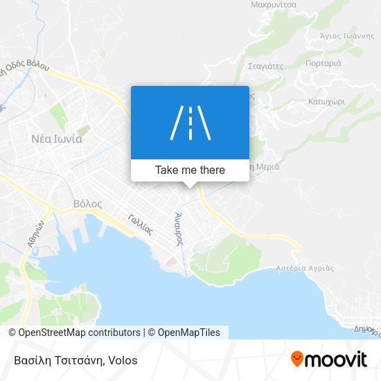 Βασίλη Τσιτσάνη map