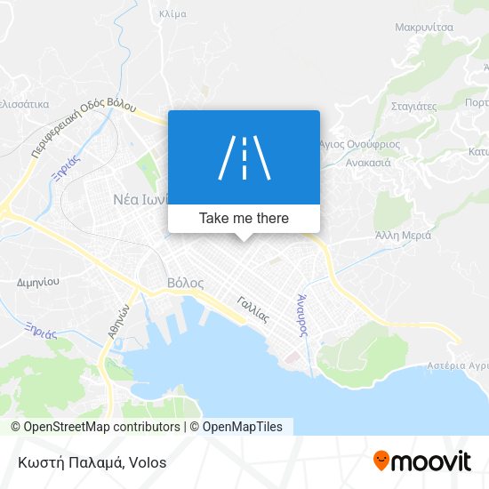 Κωστή Παλαμά map