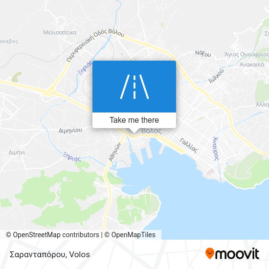 Σαρανταπόρου map