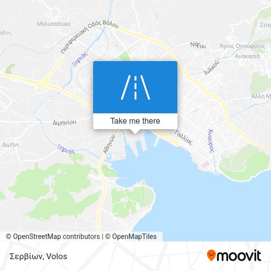 Σερβίων map