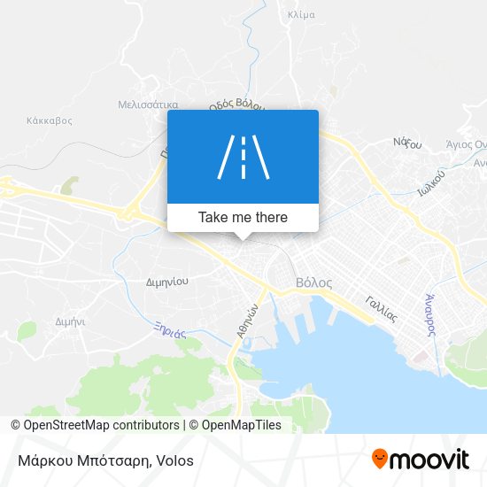 Μάρκου Μπότσαρη map