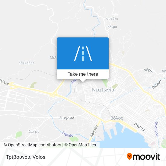 Τρίβουνου map