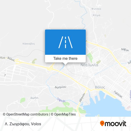 Λ. Ζωγράφου map
