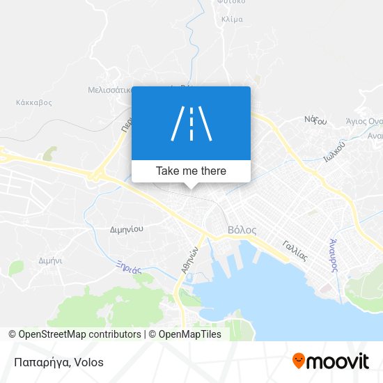 Παπαρήγα map